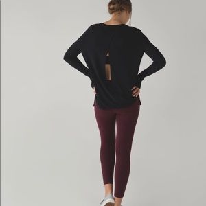Lululemon “Bring It Backbend” Sweater (Black, XS)